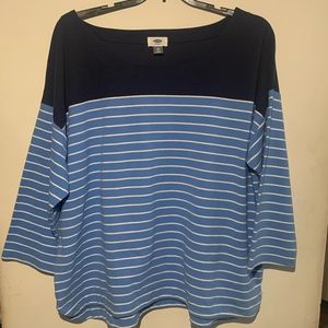 OLD NAVY Two toned striped top XXL